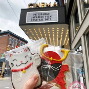 Custom cookies for the Pittsburgh Japanese Film Festival at Row House Cinema.