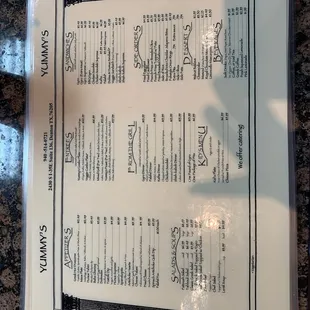 Menu full