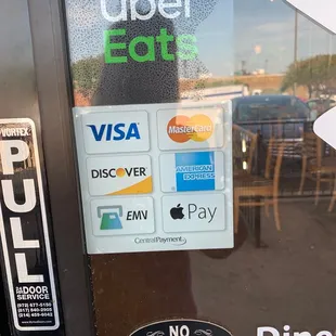 a close up of the door