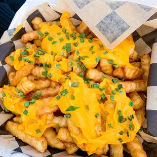 seasoned fries with cheese