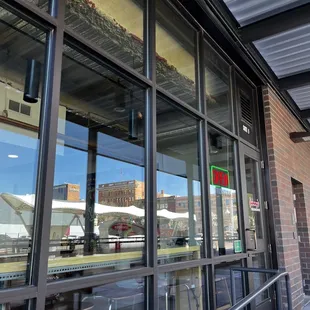 the outside of the building