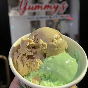 Pistachio and coffee