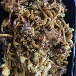 This is what they call a L6. Chicken Egg Foo Young Lunch Special