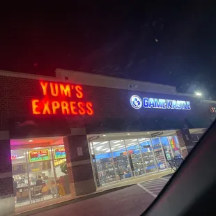 the front of the store