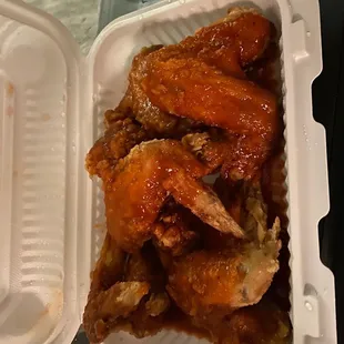 Whole wings and mumbo sauce
