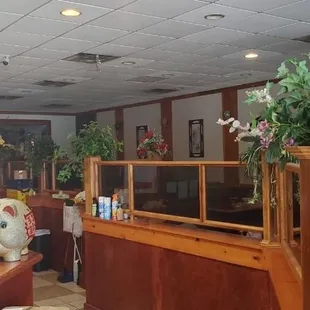 Inside... still closed... take out only