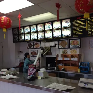 The pictures of the Chinese food to order
