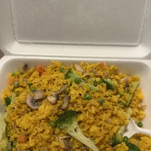 Veggie fried rice no egg