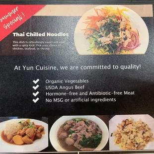 menu, salads
