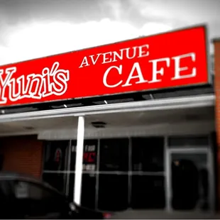 the front of the restaurant