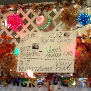 They won this award in 07, 09, 10, 11 and now 12!