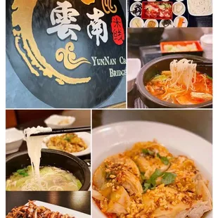 a variety of dishes