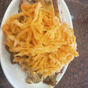 Beef tripe, tofu with cumin, smoked chicken.