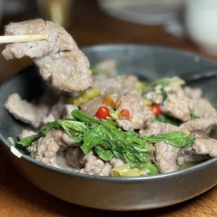 Stir Fried Beef w/Mint Leaves