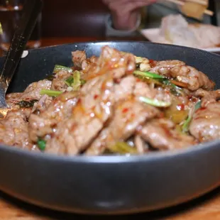 Stir fried beef w/ pickled veggies