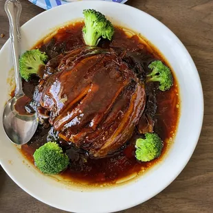 braised pork with preserved vegetables