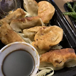 Pot stickers, unique but yummy flavor