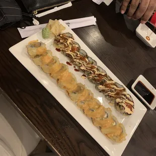 Sushi rolls were delicious