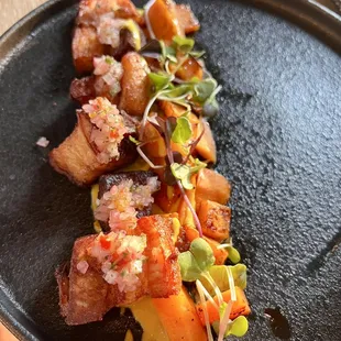 Chicharron - crispy pork belly appetizer