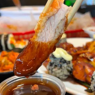 The pork cutlet was cooked to perfection!