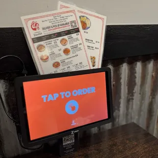 Tablet to order on table 2.15.25