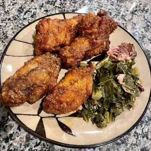 4 out of 10 yuppie wings and greens