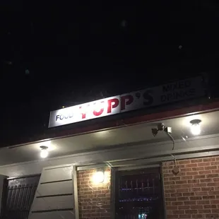 the front of the building