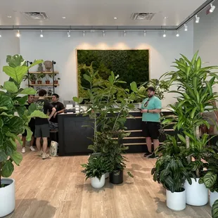 The new space is sleek.