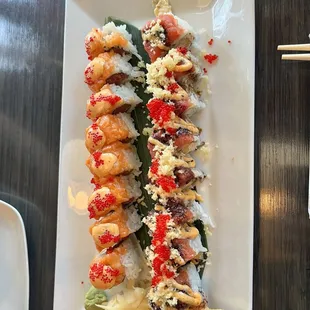 Speed roll and fire dragon roll (left to right)