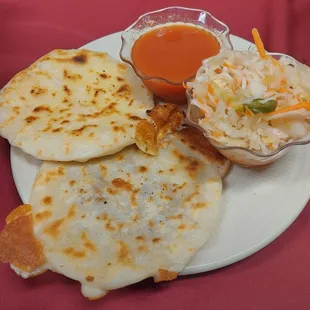 Pupusas de arina de arroz