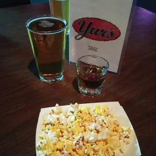 Lots of beer on tap, good food, music to choose from, clean pool tables and free popcorn. Does it get any better?