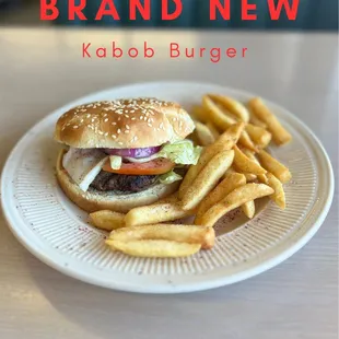 First of its kind the Kabob Burger!