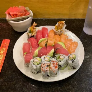 sushi and sashimi, sashimi, sushi, food