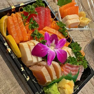 a variety of sushi