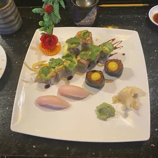 sushi, sushi and sashimi, sashimi, food