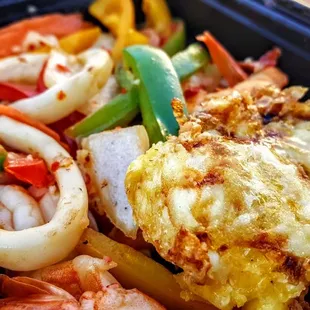 a meal in a plastic container