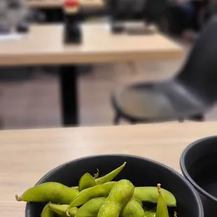 Free edamame to start