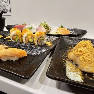 food, sashimi, sushi and sashimi, sushi