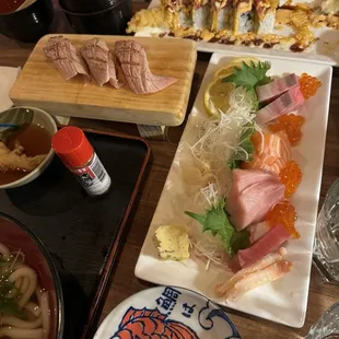 food, sushi, sashimi, sushi and sashimi