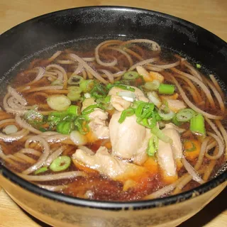 Buckwheat Noodle Soup With Tempura Bits