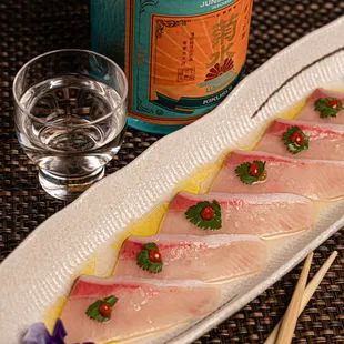 interior, sushi and sashimi