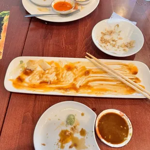I wish I had taken a picture of the food but it honestly was so good it didn&apos;t have a chance!