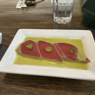 Bluefin Tuna w/Yuzu Aguachile