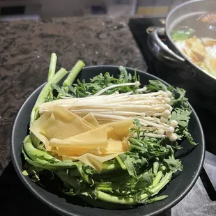 Tong Ho, enoki, and tofu skin