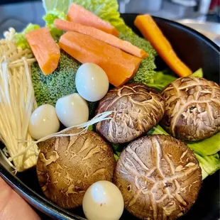 Veggies and eggs