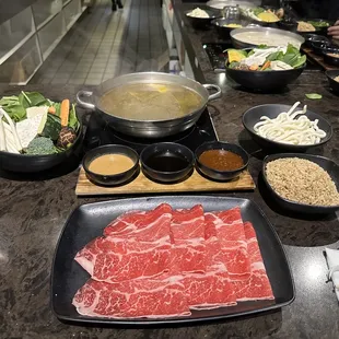 6oz American Wagyu meat single set