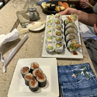 sushi, sushi and sashimi, sashimi, food