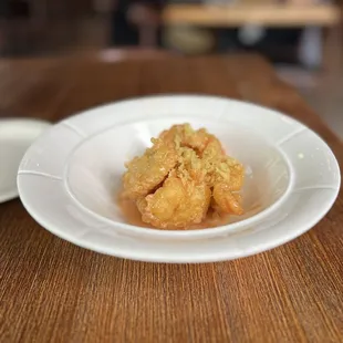 Creamy rock shrimp tempura