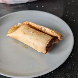 Pork tamale, pretty big