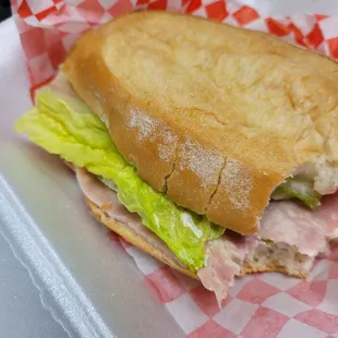 1 slice of ham torta for 7.50